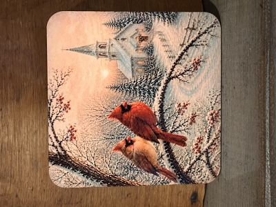 Winter Cardinal Couple 4